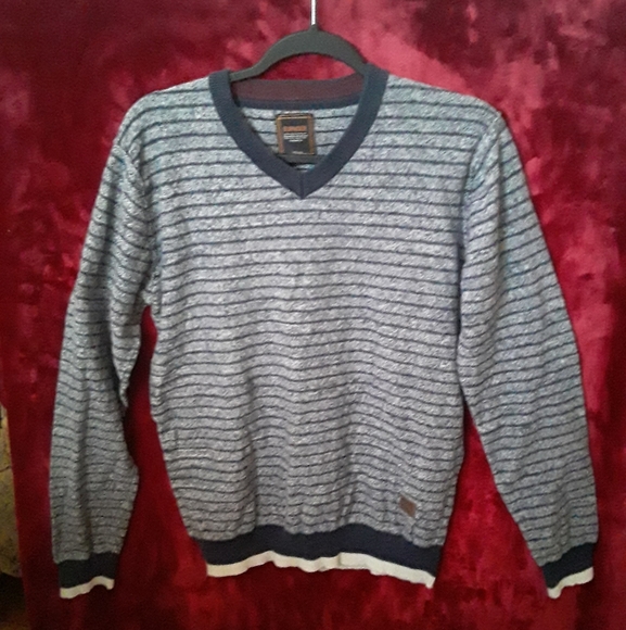 Burnside Crewneck Striped Knit Sweater - Picture 2 of 10